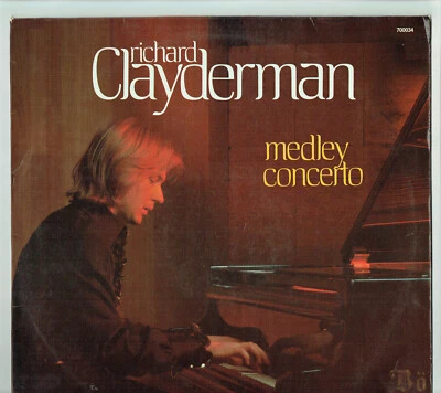 33 Tours Richard CLAYDERMAN Disque Vinyle LP 12" MEDLEY CONCERTO -DELPHINE 70034 - Photo 1/4