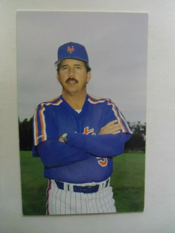 1987-88-NEW YORK METS-Davey Johnson POSTCARD Cover