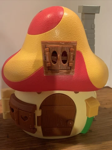 The Smurfs Papa Smurf's House MUSHROOM HOUSE PLAYSET Jakks Pacific Peyo HTF 2008 Cover