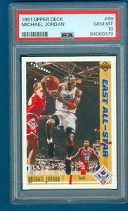 1991 Upper Deck #69 Michael Jordan All-Star Bulls PSA 10 GEM MINT - Bild 1 von 2