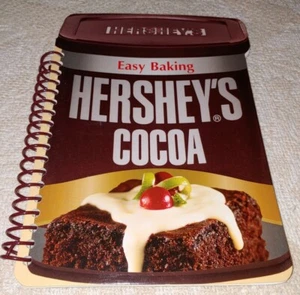 HERSHEY'S COCOA - Easy Baking -Spiral Recipe Book Cookies, Cakes, Bars, Desserts - Picture 1 of 5