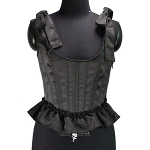 Victorian Women Corset Top Renaissance Satin Bodice Tops Retro Bustier - Picture 1 of 12