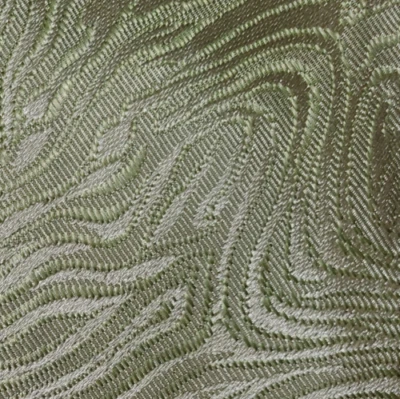 1960s VINTAGE OPTICAL EFFECT ~ MENS DRESS TIE ~ MOIRE / WOODGRAIN ~ GREEN ~ 57" - Image 1 of 4