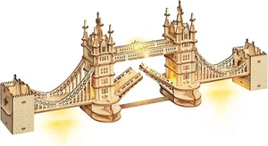 3D Wooden Puzzles London Tower Bridge with LED Desk Decor 13P Pieces Delicate 3D - Picture 1 of 6