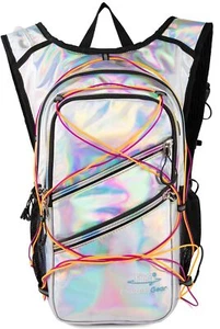 Hydration Backpack Pack with Cool Lights, 2L Water Bladder, Lightweight Bag f... - Picture 1 of 6