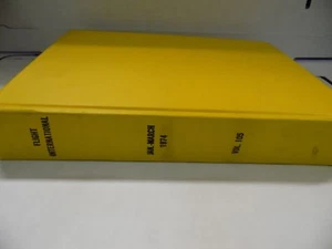 Flight International Weekly Magazine January-March 1974 Bound ex-FAA 112018AME3 - Imagen 1 de 6