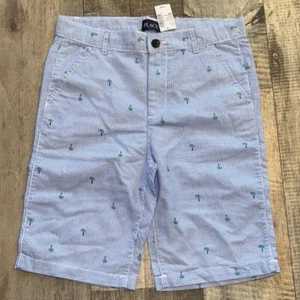 NWT PLACE Blue Striped Shorts size 14 - Picture 1 of 7