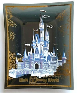 NUEVO CENICERO DE VIDRIO DEL CASTILLO DE CENICIENTA WALT DISNEY WORLD DE LOS AÑOS 70 - Imagen 1 de 4