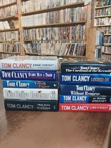Lot of 10 Hardcover Tom Clancy Novels Hardcover Books - Picture 1 of 3