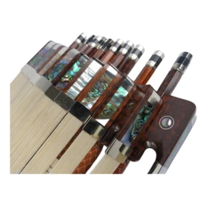 10 piezas Arcos de violonchelo de madera de serpiente profesional fuerte 4/4, rana arco de madera de serpiente - Imagen 1 de 7