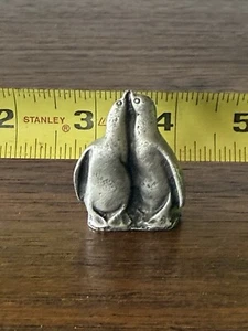 Vintage Zinn Pinguine Mini Figur  - Bild 1 von 2