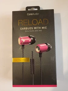 Reload Pink Wired Earbuds with Microphone - Picture 1 of 2