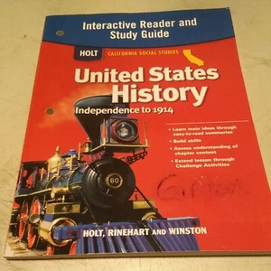 Holt California Social Studies US History - Interactive Reader & Study Guide  - Picture 1 of 6
