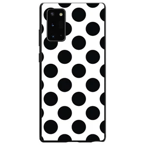 Hard Case Cover for Samsung Galaxy Note Black & White Polka Dots - Picture 1 of 7