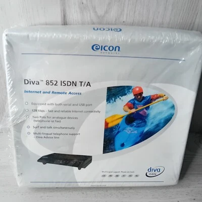 EICON DIVA 852 ISDN T/A MODEM INTERNET ACCESS - NEW IN BOX - RARE RETRO 2003 - Image 1 of 4