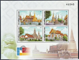PHILA KOREA 2002 Overprinted on 2002 Temples - Important Temples in Bangkok SS - Picture 1 of 1