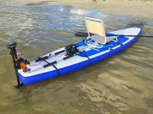 Inflatable Motorized Fishing Platform Paddle Surf Board Kayak Dingy Raft Boat - Picture 1 of 1