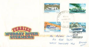First Day Cover Ferries Murray River Steamers 14 February 1979 - Picture 1 of 2