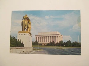 Washington DC Postcard Lincoln Memorial District of Columbia - Picture 1 of 2