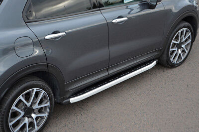 Aluminium Side Steps Bars Running Boards To Fit Fiat 500X (2014+) • 255.57€
