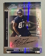 2006 Playoff Absolute Rookie Autograph Spectrum Silver #166 BEN OBOMANU 027/100