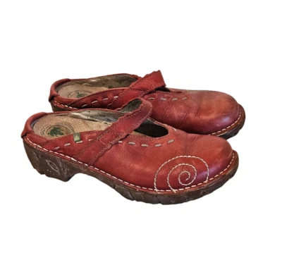 El Naturalista Clogs Women EU 36 US 6 Red Sustainable Boho Hippie YGGDRASIL - Image 1 of 4