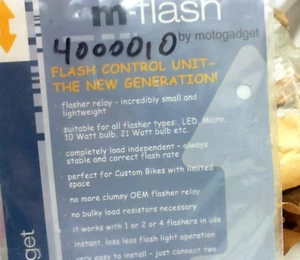 MOTOGADGET FLASH CONTROL UNIT M-FLASH 4000010 FLASHER RELAY - Picture 1 of 5