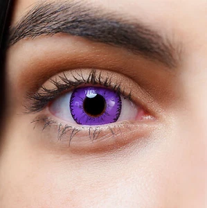 Kontaktlinsen farbig lila ohne Stärke farbig Jahreslinsen Halloween Devil violet - Bild 1 von 8