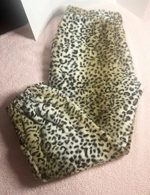 Pantalones de pijama de salón con estampado animal de leopardo guepardo No Boundaries para mujer XL 16/18 Foto 1 de 4