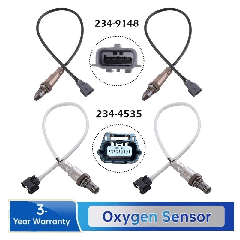 4件装上游和下游氧气O2传感器适用于英菲尼蒂Q40 Q50 Q60 Q70 3.7L V6 — 第 1/1 张图片