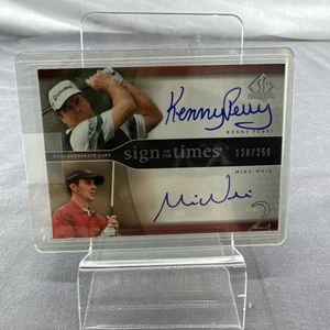2004 SP Authentic Kenny Perry Mike Weir Sign of the Times Dual Auto #128/250 - Picture 1 of 24