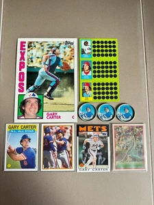 GARY CARTER 80's Lot -- 81 Topps Scratchoff, 84 Jumbo, 86 Topps, 87 Coins -- HOF - Picture 1 of 3