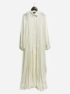 J.Crew Drapey pleated shirtdress in ivory size 16 NWT - Picture 1 of 6