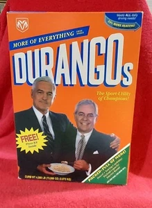 1998 DODGE DURANGO "DURANGOS" PRESS RELEASE PROMO PACKAGE CEREAL BOX - Picture 1 of 5
