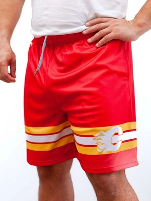 Calgary Flames Mesh Hockey Shorts - Image 1 of 4
