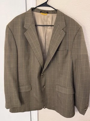 Jaqueta Blazer Masculina Alexander Julian Lã Pura Pastores Xadrez Casaco Esportivo 46R - Imagem 1 de 4