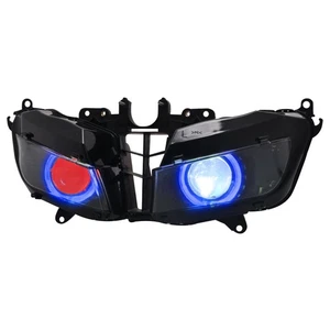 Projector Red Devil Eye Blue Angel Assembly Headlight For Honda CBR600RR 2013-18 - Picture 1 of 15