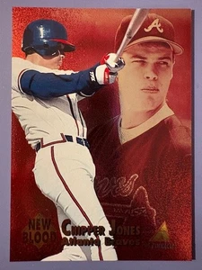 1995 Chipper Jones Pinnacle New Blood - Picture 1 of 2