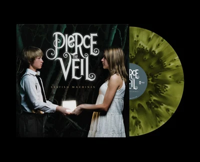 PIERCE THE VEIL Selfish Machines Swamp Green Cloudy Vinyl LP /250 presale - Image 1 of 4