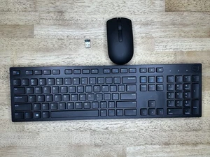Dell KM636p Wireless Keyboard and Mouse Combo - Black | Tested | Excellent - Picture 1 of 9