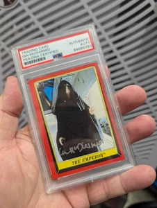 1983 Topps Return of the Jedi Emperor Palpatine RC Ian McDiarmid PSA DNA Signed - Picture 1 of 5