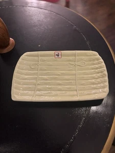 Plato de espárragos Neuwirth Portugal verde con pegatina y sello originales - Imagen 1 de 4