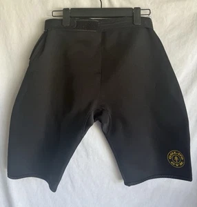 GOLDS GYM Neoprene Poly Compression Workout Shorts Size M/L Black - Picture 1 of 4