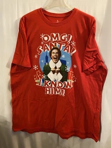 Maglietta Will Ferrell OMG Babbo Natale "Buddy The Elf" 2XL manica corta - Foto 1 di 4