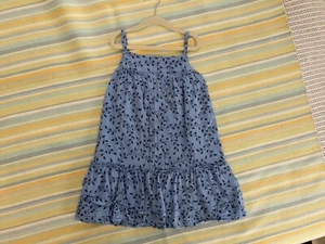 ⭐ Gap Kids blue floral cotton sundress 6/7 - Picture 1 of 5