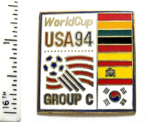 Pin Juegos Mundial de Fútbol Corea España Bolivia FIFA Grupo C Peter David 1994 - Imagen 1 de 3