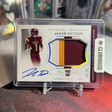 2022 National Treasures Jahan Dotson Crossover Rookie Patch Auto #24/25