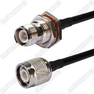 Jack TNC macho a RP-TNC con alfiler macho cable coaxial cola de cerdo RG58 50 cm para inalámbrico - Imagen 1 de 3