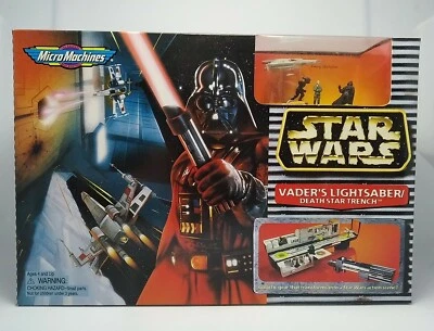 Micro Machines/ Star Wars Darth Vader's Lightsaber /Death Star Trench /1996/ New - Image 1 of 4