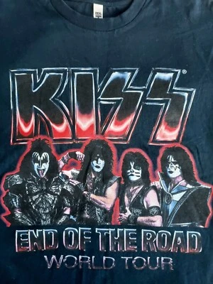 Kiss End Of The Road World Tour Concert T-Shirt - Size Men's Medium - Image 1 of 4